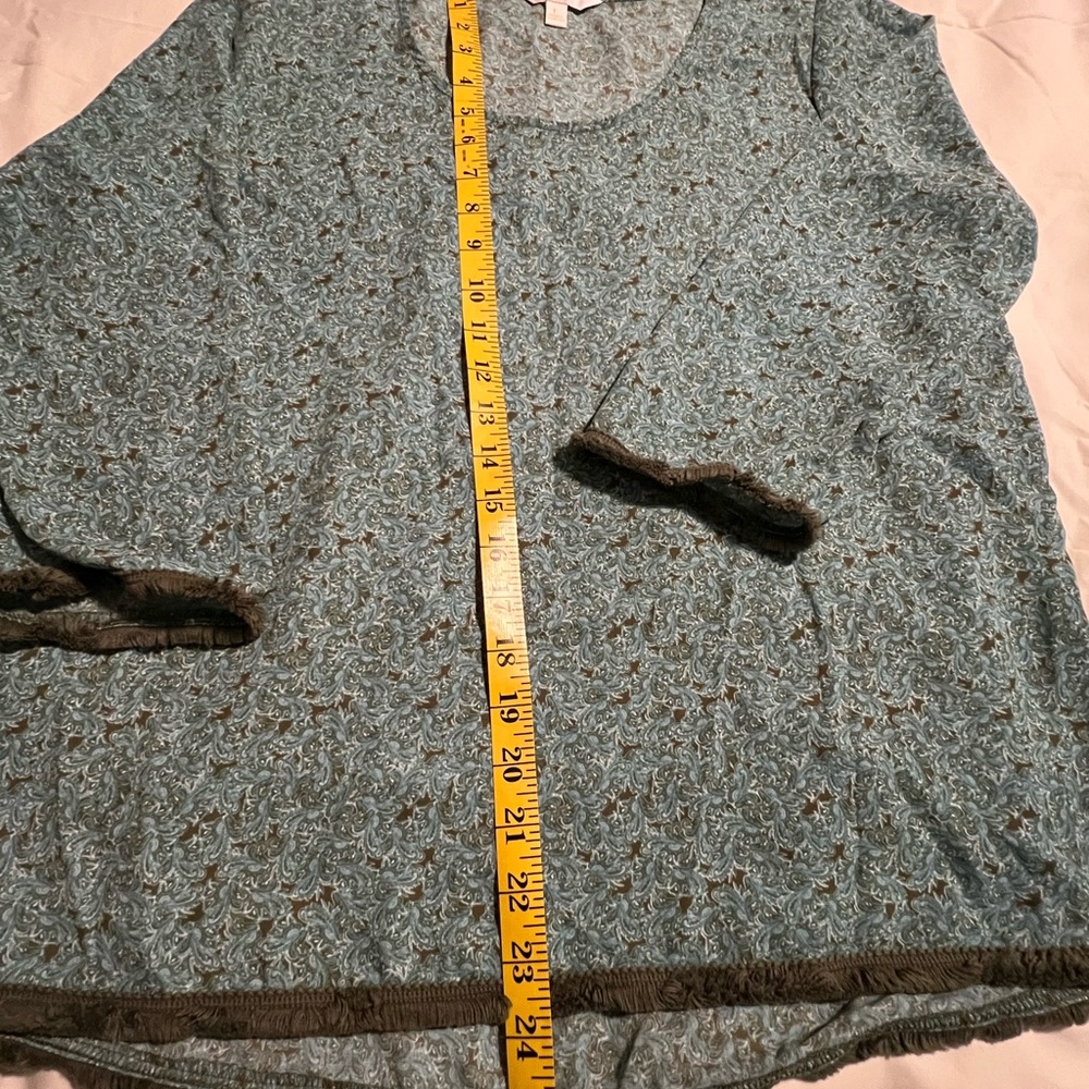 C.C Blue and Brown Floral Blouse